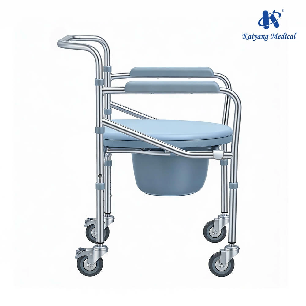height adjustable elderly commode
