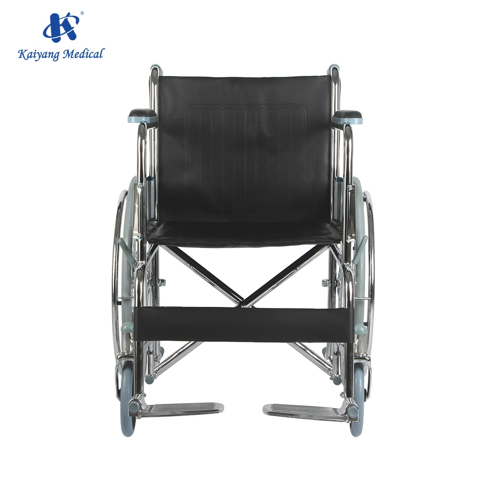 adjustable height steel wheelchair